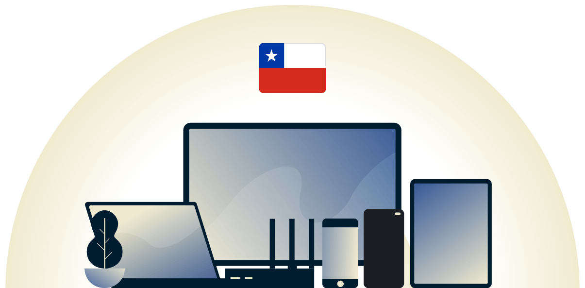 様々なデバイスを保護するチリのVPN。
